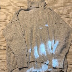 Vince Camuto Light Gray Turtleneck Sweater